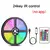 RGB LED Strip Lights para quarto, controle remoto, mudança de cor, luzes de fit
