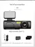 Czsky 2k 1440p hd wifi traço cam para carro dvr câmera gravador de vídeo visão noturna automática wdr controle voz sem fio 24h modo estacionamento - Wesley Mundo Digital 