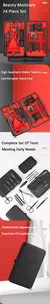 Profissional Aço Inoxidável Manicure Set, Kit Unha, Clippers Unha, Conjunto de - loja online