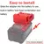 Adaptador/conversor de bateria para ferramentas de íon-lítio Hitachi 18V para Einhell/X-Change/Ozito 18V Adaptador de bateria de íon-lítio Acessório de ferramenta elétrica - Wesley Mundo Digital 