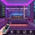 RGB LED Strip Lights para quarto, controle remoto, mudança de cor, luzes de fit na internet