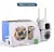 8mp lente dupla câmera ip ao ar livre wifi câmera de vigilância com tela dupla - Wesley Mundo Digital 