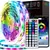 RGB LED Strip Lights para quarto, controle remoto, mudança de cor, luzes de fit - comprar online