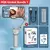 Handheld Gimbal Estabilizador para Celular, 3 Eixos, Luz de Preenchimento, Rastr