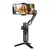 Estabilizador gimbal portátil de 3 eixos para smartphone com luz d