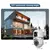 8mp lente dupla câmera ip ao ar livre wifi câmera de vigilância com tela dupla - Wesley Mundo Digital 