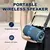 Caixa de Som Crossbody LED Light Portátil Bluetooth Speaker Outdoor Pequeno e - comprar online