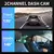 1080p wifi câmera dupla traço cam para carros, frente e dentro, câmera do car na internet