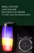 Alto-falante Bluetooth sem fio com luzes coloridas RGB, Estéreo portátil ao ar na internet