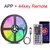 RGB LED Strip Lights para quarto, controle remoto, mudança de cor, luzes de fit - comprar online