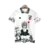 Camisa Japão Anime Naruto Pain Yahiko Akatsuki 24/25 - Torcedor Masculina - Branco com detalhes em Preto