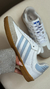 Tênis Adidas Samba (branco e azul) em couro na internet