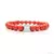 Pulsera Howlite Rojo