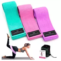 Kit 3 Faixas Elástica de Resistência para Yoga Pilates Treino Academia na internet