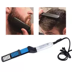 Escova de cabelo elétrica multifuncional Masculina, pente modelador, alisador e - Sinal Verde Store