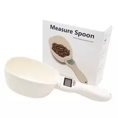 Colher de medição eletrônica para alimentos para animais, Tigela de alimentação para cães e gatos Display digital Balança de pesagem Capacidade de peso Ferramenta de medição - Sinal Verde Store