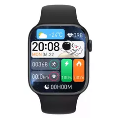 Relógio inteligente série 9 amoled smartwatch masculino 2024 nfc gps rastreado