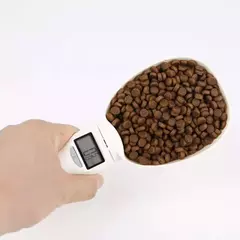 Colher de medição eletrônica para alimentos para animais, Tigela de alimentação para cães e gatos Display digital Balança de pesagem Capacidade de peso Ferramenta de medição - loja online
