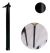 Kit 2un Pé Mesa/bancada Redondo Regulável Preto 73cm - comprar online