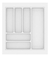Organizador Porta Talheres Separador Gaveta Branco Lj-0803 - Smartools
