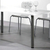 Kit Com 2 Pe De Mesa Tubular Escovado 60x730mm Com Regulagem