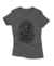 Camiseta Ganesha Estonada Feminina Babylong Cinza Chumbo