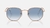 Rayban Hexagona Dorado/Azul Degrade - comprar online