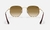 Rayban Hexagonal Dorado/Marrón Degrade - Bambossi