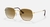 Rayban Hexagonal Dorado/Marrón Degrade
