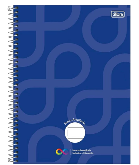 Caderno Pauta Ampliada Universitário Capa Dura Tilibra Neuro 80 Folhas - Tilibra