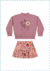 Conjunto Infantil/Blusa e Saia Floral Elian - comprar online