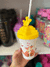 Vaso plastico con bombilla