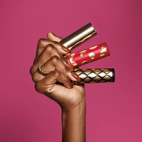 Case Para Batom Customizável Rosa Glamour Glam Amulips