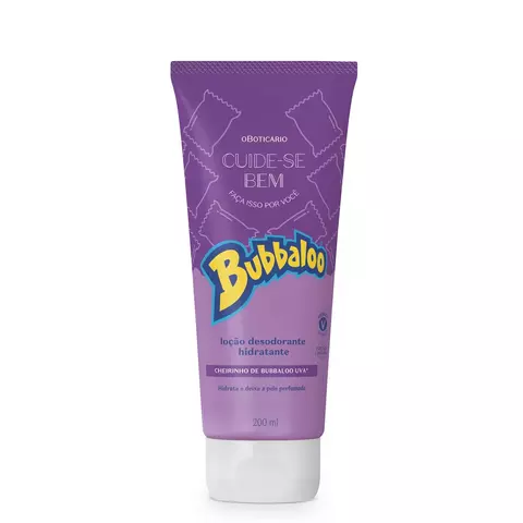 Loção Hidratante Desodorante Corporal Cuide-se Bem Bubbaloo Uva 200ml