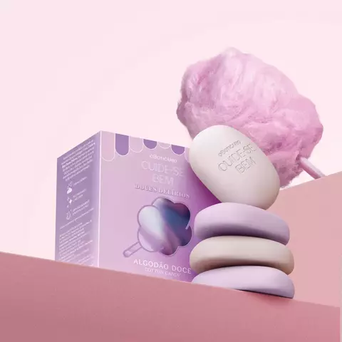Kit Sabonetes Em Barra Sortidos Cuide-se Bem Doces Delírios Algodão Doce 4x80g - comprar online