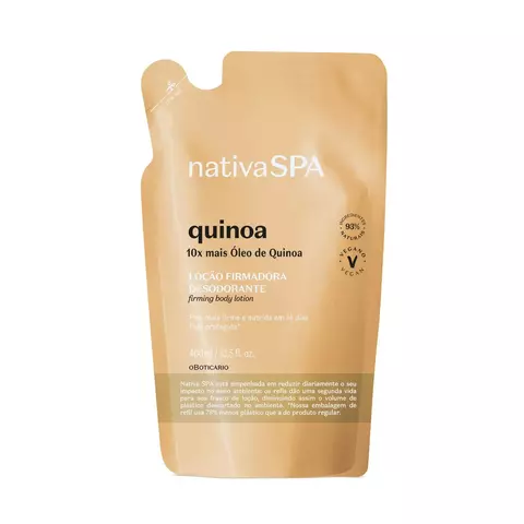 Refil Loção Firmadora Desodorante Hidratante Corporal Nativa SPA Quinoa 400ml - comprar online