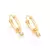 BRINCO ARGOLA BANHADO A OURO 18K COM CRISTAIS