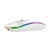 Mouse Nextep Inalámbrico Recargable Delgado/Silencioso RGB 1600 dpi Color Blanco