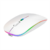 Mouse Nextep Inalámbrico Recargable Delgado/Silencioso RGB 1600 dpi Color Blanco - comprar en línea