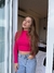 Cropped Gabi rosa