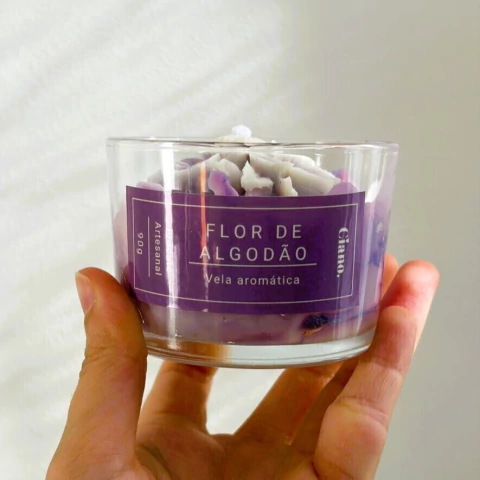 Vela Flor de Algodão