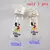 Disney-garrafa de água plástica portátil com palha para crianças, copo transparente de água potável de grande capacidade, mouse mickey, pato Donald, 400-600ml - Emporium Doméstico
