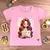 T-Shirt Infantil Rosa Garota Bíblia Branca - comprar online