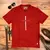 Camiseta Masculina Vermelha Cruz Prata Jesus Cristo - comprar online