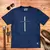 Camiseta Masculina Azul Cruz Prata Jesus Cristo - comprar online
