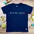T-Shirt Infantil Azul Eis-me Aqui - comprar online