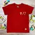 T-Shirt Infantil Vermelha Cruz Igual Coração Dourado - comprar online