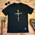 Camiseta Masculina Preta Cruz E Prego