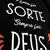 Camiseta Feminina Preta Sorte Deus - comprar online