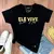 Camiseta Feminina Preta Ele vive